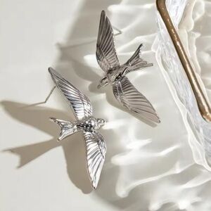 Swallow Stainless Steel Bird Earrings